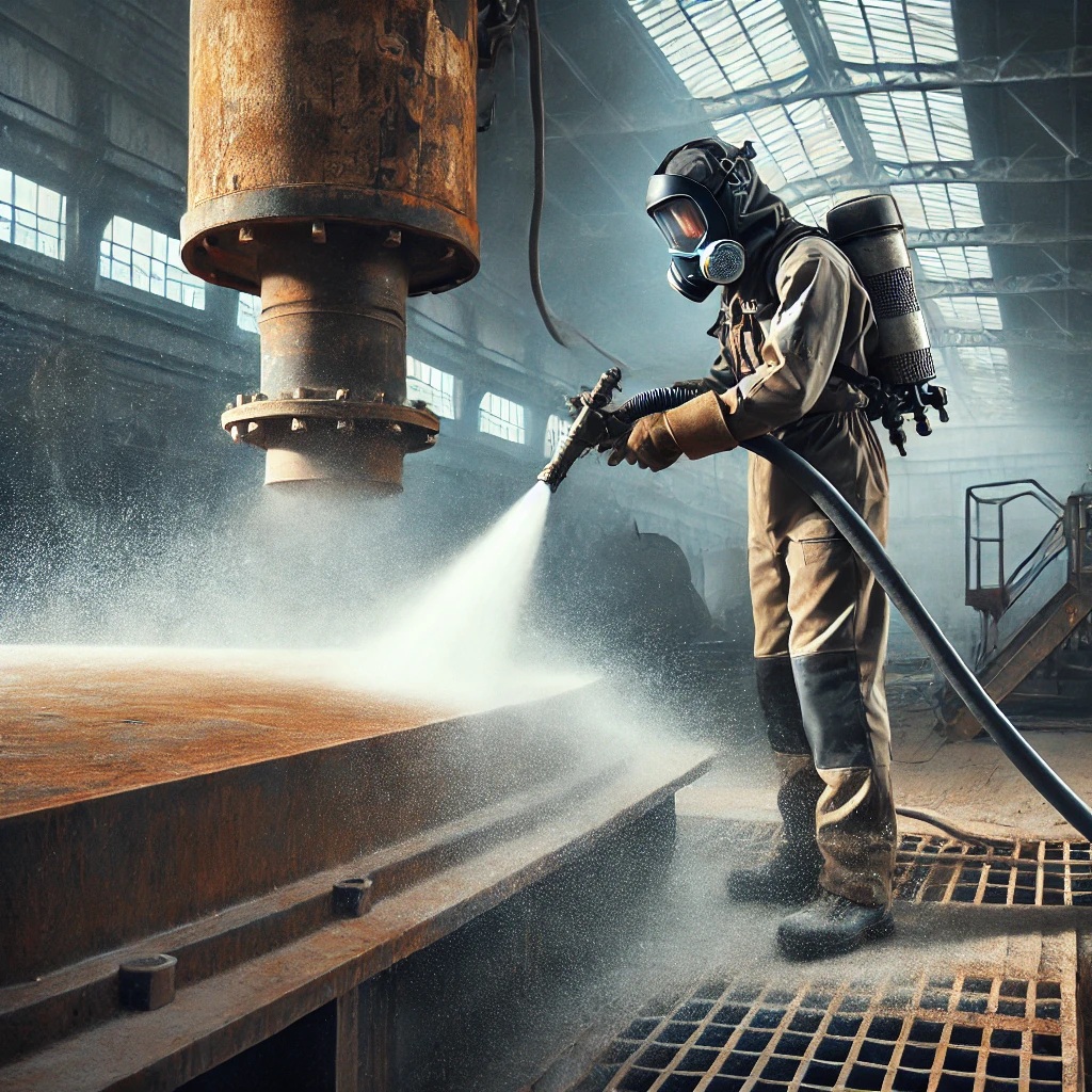 Can sandblasting remove rust, paint, or graffiti effectively?